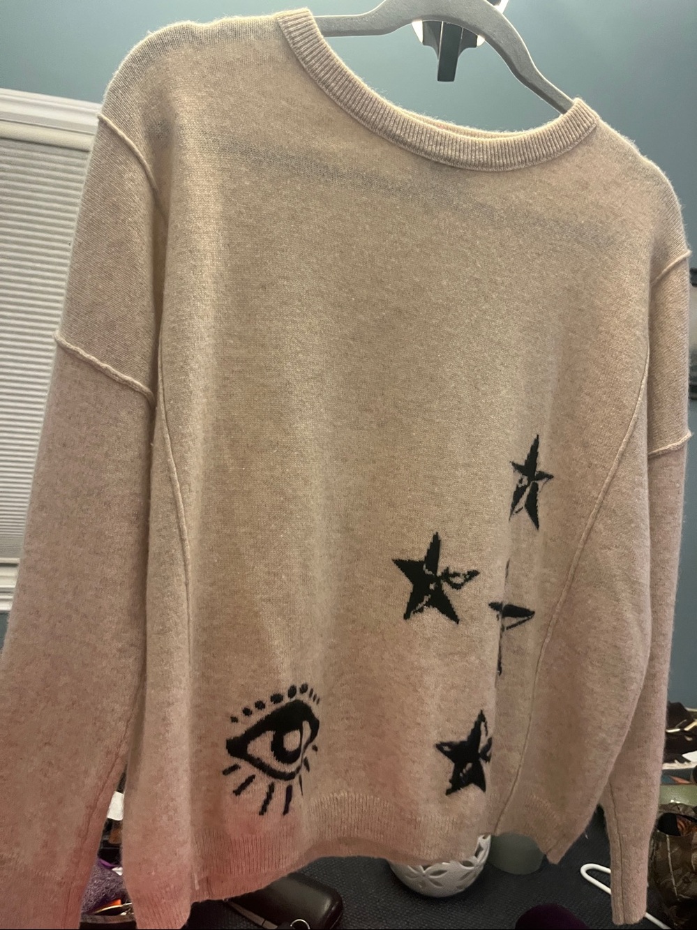 LABEL+ thread Cashmere Lucky Stars Scoop Neck - Picture 13 of 16